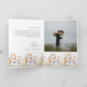 Carte de remerciements photo du Fleur sauvage de p (Intérieur)