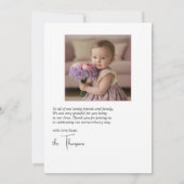 Carte De Remerciements Photo du jardin des fées (Dos)