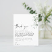 CARTE DE REMERCIEMENTS photo du Mariage BUDGET (Debout devant)