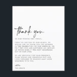 CARTE DE REMERCIEMENTS photo du Mariage BUDGET<br><div class="desc">Ce design romantique et intemporel présente un script moderne associé à un texte audacieux. Veuillez me contacter si vous avez besoin d'aide pour cette conception.</div>