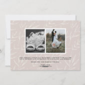 Carte de remerciements photo du Mariage de Bokeh F (Dos)