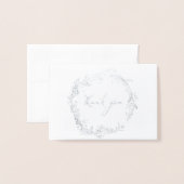 Carte de remerciements photo du Mariage de la cour (Devant avec enveloppe)