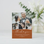 Carte de remerciements photo du Mariage du coeur d (Debout devant)