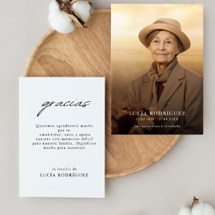 Carte De Remerciements Photo du mémorial funéraire espagnol de Gracias Mo