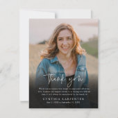 Carte De Remerciements Photo du mémorial funéraire moderne (Devant)