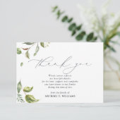 Carte de remerciements photo du mémorial Watercolo (Debout devant)