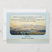 Carte de remerciements photo Dusty Blue Mountain (Dos)