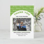 Carte de remerciements photo écossais pour diplômé (Debout devant)