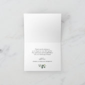 Carte De Remerciements PHOTO Elegant Eucalyptus Mariage de verdure (Intérieur)