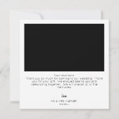 Carte de remerciements photo et typographie instan (Dos)