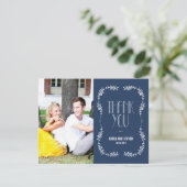 Carte de remerciements photo Feuille de cadrage (Debout devant)