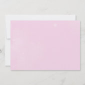 Carte De Remerciements Photo Fille Pink Bow (Dos)