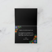 Carte De Remerciements Photo Fleurs mexicaines (Intérieur)