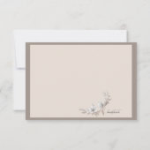 Carte de remerciements photo Floral Memorial (Dos)