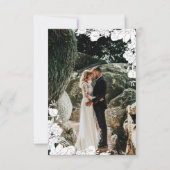 Carte de remerciements photo florale subtil (Dos)