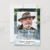 Carte de remerciements photo funéraire Sympathy de (Devant)