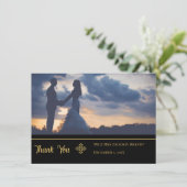 Carte De Remerciements Photo Glam du soir (Debout devant)