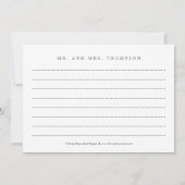 Carte de remerciements photo Gliff (Dos)