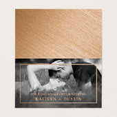 Carte de remerciements photo Gold Foil (Intérieur déplié)