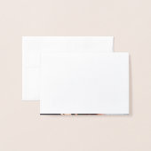 Carte de remerciements photo Gold Foil Dandelion (Derrière avec enveloppe)