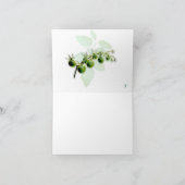 CARTE DE REMERCIEMENTS PHOTO GREEN CHERRY TOMATO (Intérieur)