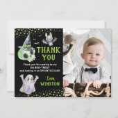 Carte de remerciements photo Green Éffrayant Boy H (Devant)