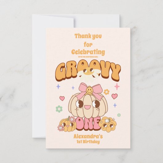 Carte De Remerciements Photo Groovy Une Fête d'anniversaire Bohème pour l (Devant)