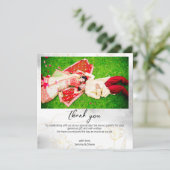 Carte de remerciements photo horizontal personnali (Debout devant)