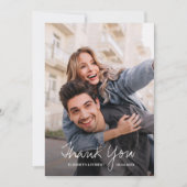 Carte de remerciements photo mariage (Devant)