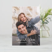 Carte de remerciements photo mariage (Debout devant)