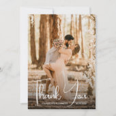 Carte De Remerciements Photo mariage (Devant)