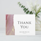 Carte de remerciements photo mariage (Debout devant)