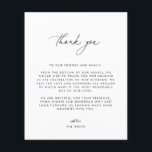 Carte de remerciements photo mariage<br><div class="desc">Ce design romantique et intemporel présente un script moderne associé à un texte audacieux. Veuillez me contacter si vous avez besoin d'aide pour cette conception.</div>