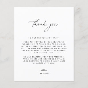 Carte de remerciements photo mariage