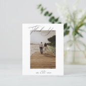 Carte de remerciements photo mariage (Debout devant)