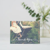 Carte de remerciements photo mariage (Debout devant)