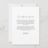 Carte de remerciements photo Mariage Arch Frame (Dos)