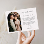 Carte de remerciements photo Mariage Arch Frame<br><div class="desc">Carte de remerciements mariage minimaliste et moderne. Le texte et les messages peuvent être modifiés à l'arrière de la carte. Pour une personnalisation plus avancée de cette conception, par exemple la modification de la disposition, de la police ou de la taille du texte, cliquez sur le bouton "PERSONNALISER" ci-dessus. Veuillez...</div>