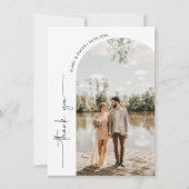 Carte de remerciements photo Mariage Arch Frame (Devant)