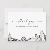 Carte de remerciements photo Mariage de Buffalo Sk (Devant)