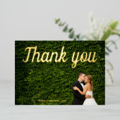 Carte de remerciements photo mariage de calligraph (Debout devant)