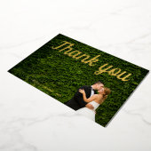 Carte de remerciements photo mariage de calligraph (Rotation)