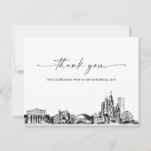 Carte de remerciements photo Mariage de Chicago Sk (Devant)