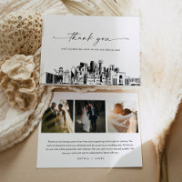 Carte de remerciements photo Mariage de Dallas Sky