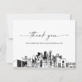 Carte de remerciements photo Mariage de Dallas Sky (Devant)