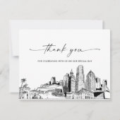 Carte de remerciements photo Mariage de Miami Skyl (Devant)