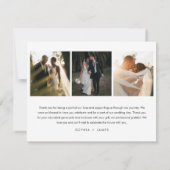 Carte de remerciements photo Mariage de Miami Skyl (Dos)