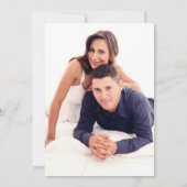 Carte De Remerciements Photo Mariage de Noël (Dos)