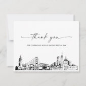 Carte de remerciements photo Mariage de San Franci (Devant)