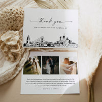 Carte de remerciements photo Mariage de San Franci